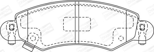 Champion 571981CH - Тормозные колодки, дисковые, комплект www.autospares.lv