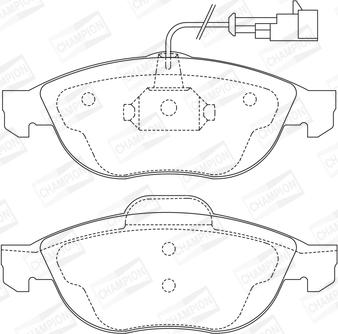 Champion 571933CH - Brake Pad Set, disc brake www.autospares.lv