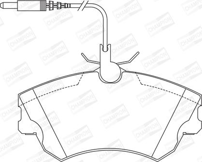 Champion 571922CH - Brake Pad Set, disc brake www.autospares.lv