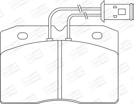 Champion 571447CH - Bremžu uzliku kompl., Disku bremzes www.autospares.lv