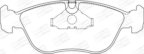 Champion 571457CH - Brake Pad Set, disc brake www.autospares.lv