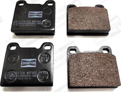 Champion 571417CH - Brake Pad Set, disc brake www.autospares.lv