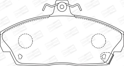 Champion 571438CH - Brake Pad Set, disc brake www.autospares.lv