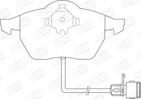 Champion 571512CH - Bremžu uzliku kompl., Disku bremzes www.autospares.lv