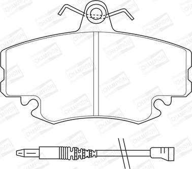 Champion 571526CH - Тормозные колодки, дисковые, комплект www.autospares.lv