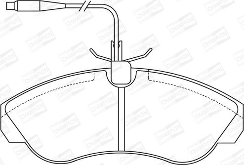 Champion 571840CH - Bremžu uzliku kompl., Disku bremzes www.autospares.lv