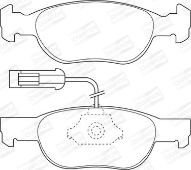 Champion 571882CH - Brake Pad Set, disc brake www.autospares.lv