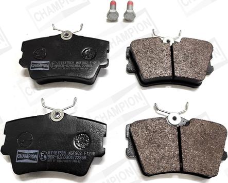 Champion 571875CH - Brake Pad Set, disc brake www.autospares.lv