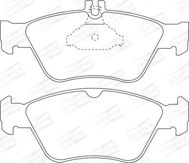 Champion 571877CH - Bremžu uzliku kompl., Disku bremzes www.autospares.lv