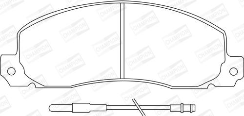 Champion 571306CH - Bremžu uzliku kompl., Disku bremzes www.autospares.lv