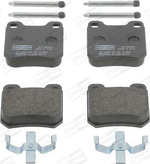 Champion 571389CH - Brake Pad Set, disc brake www.autospares.lv