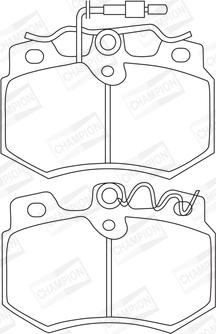 Champion 571320CH - Bremžu uzliku kompl., Disku bremzes autospares.lv