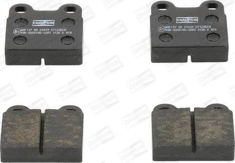 Champion 571205CH - Brake Pad Set, disc brake www.autospares.lv