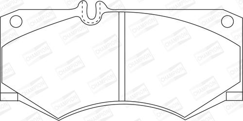 Champion 571272CH - Bremžu uzliku kompl., Disku bremzes www.autospares.lv