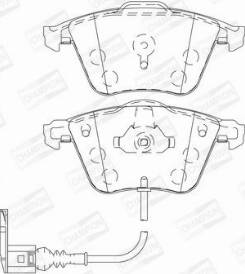 Champion 573463CH - Bremžu uzliku kompl., Disku bremzes www.autospares.lv