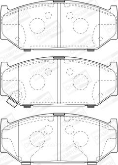 Champion 573417CH - Bremžu uzliku kompl., Disku bremzes www.autospares.lv