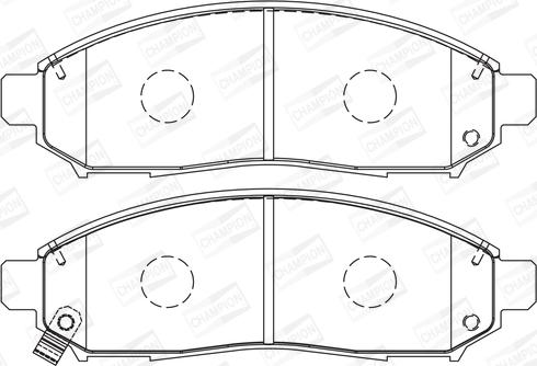 Champion 573431CH - Bremžu uzliku kompl., Disku bremzes www.autospares.lv