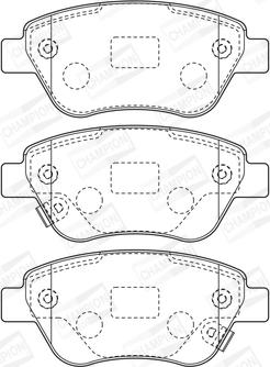 Champion 573652CH - Bremžu uzliku kompl., Disku bremzes www.autospares.lv