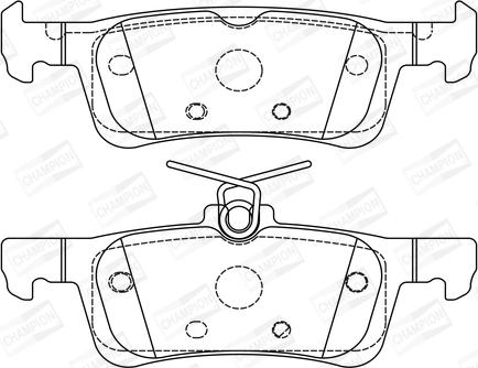 Champion 573613CH - Bremžu uzliku kompl., Disku bremzes www.autospares.lv