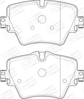 Champion 573612CH - Bremžu uzliku kompl., Disku bremzes www.autospares.lv