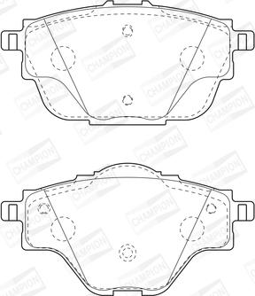 Champion 573622CH - Bremžu uzliku kompl., Disku bremzes www.autospares.lv