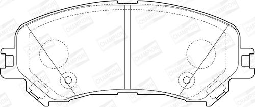 Champion 573673CH - Bremžu uzliku kompl., Disku bremzes www.autospares.lv