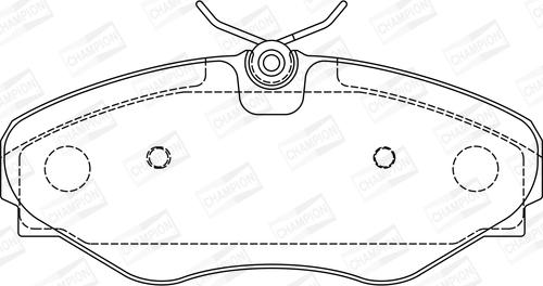 Champion 573099CH - Bremžu uzliku kompl., Disku bremzes www.autospares.lv