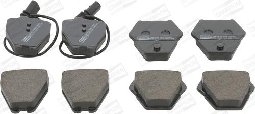 Champion 573064CH - Brake Pad Set, disc brake www.autospares.lv