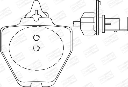 Champion 573064CH - Bremžu uzliku kompl., Disku bremzes autospares.lv