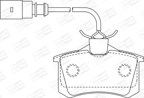 Champion 573065CH - Тормозные колодки, дисковые, комплект www.autospares.lv