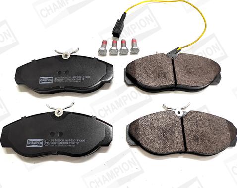 Champion 573060CH - Brake Pad Set, disc brake www.autospares.lv