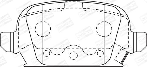 Champion 573009CH - Bremžu uzliku kompl., Disku bremzes www.autospares.lv