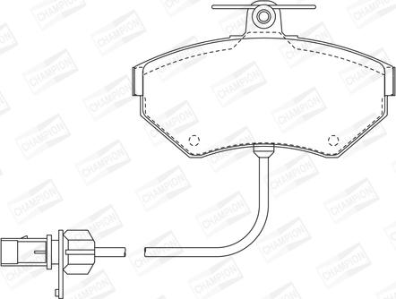 Champion 573006CH - Тормозные колодки, дисковые, комплект www.autospares.lv