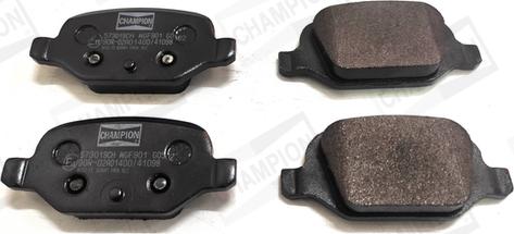 Champion 573019CH - Тормозные колодки, дисковые, комплект www.autospares.lv