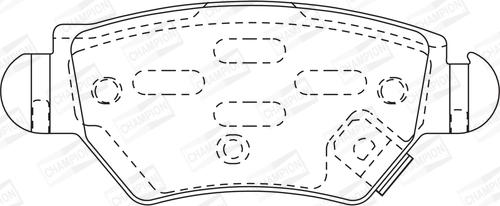 Champion 573010CH - Тормозные колодки, дисковые, комплект www.autospares.lv