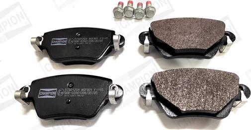 Champion 573012CH - Brake Pad Set, disc brake www.autospares.lv