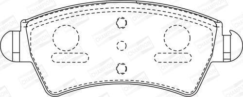 Champion 573036CH - Bremžu uzliku kompl., Disku bremzes www.autospares.lv