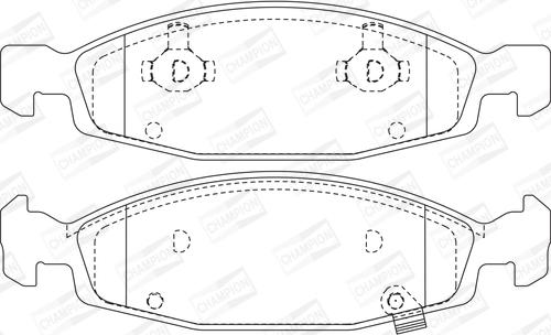 Champion 573077CH - Bremžu uzliku kompl., Disku bremzes www.autospares.lv