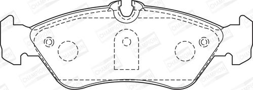 Champion 573191CH - Bremžu uzliku kompl., Disku bremzes www.autospares.lv