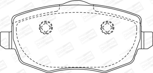 Champion 573144CH - Bremžu uzliku kompl., Disku bremzes www.autospares.lv