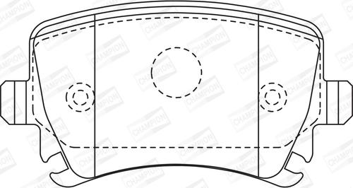 Champion 573158CH - Brake Pad Set, disc brake www.autospares.lv