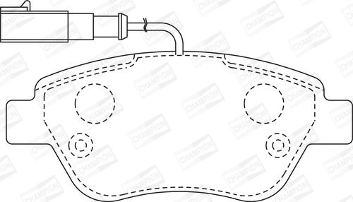 Champion 573164CH - Bremžu uzliku kompl., Disku bremzes www.autospares.lv