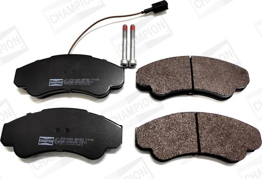 Champion 573114CH - Brake Pad Set, disc brake www.autospares.lv