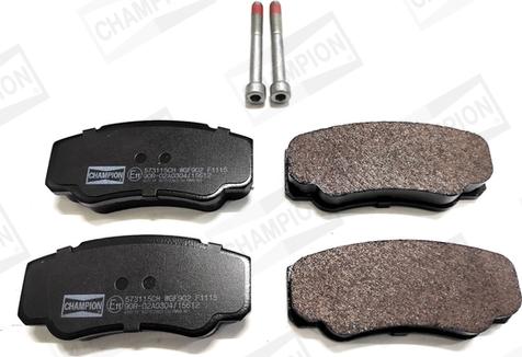 Champion 573115CH - Brake Pad Set, disc brake www.autospares.lv