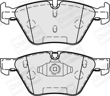 Champion 573187CH - Тормозные колодки, дисковые, комплект www.autospares.lv