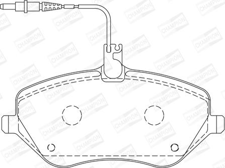 Champion 573131CH - Bremžu uzliku kompl., Disku bremzes www.autospares.lv