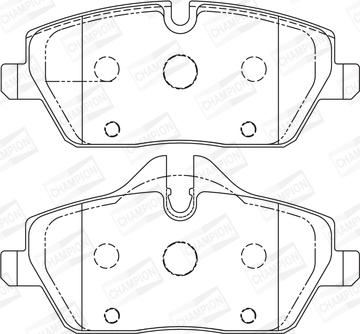 Champion 573137CH - Bremžu uzliku kompl., Disku bremzes www.autospares.lv