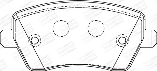 Champion 573125CH - Bremžu uzliku kompl., Disku bremzes www.autospares.lv