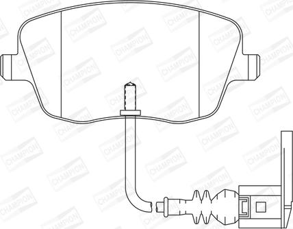 Champion 573127CH - Bremžu uzliku kompl., Disku bremzes www.autospares.lv