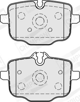 Champion 573878CH - Bremžu uzliku kompl., Disku bremzes www.autospares.lv